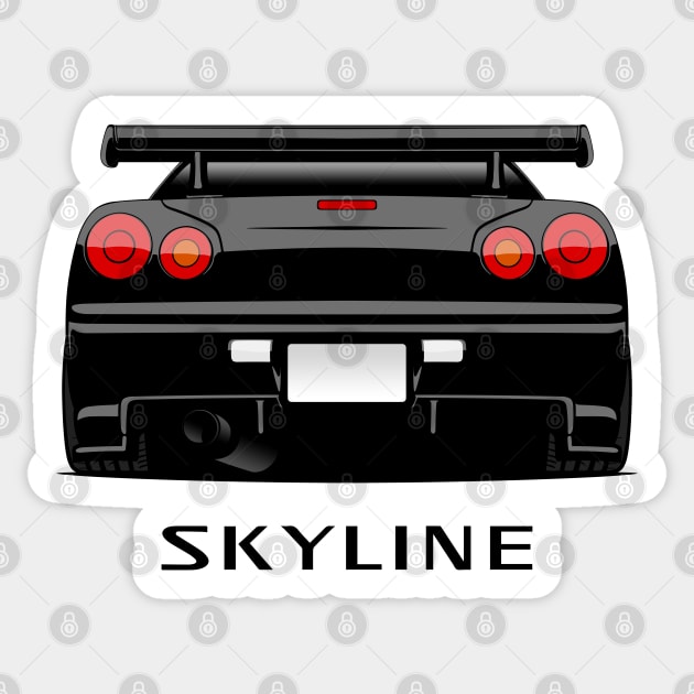 JDM Skyline R34 Sticker by racingfactory